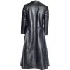 Dynamic Contrast: The Dual-Tone Leather Bomber Jacket (US, Alpha, Medium, Regular, Extra Long, Black)