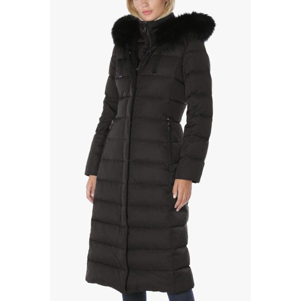 51aUqreef3L.jpg Nellie Long Coat for Women-Insulated Jacket with Removable Faux Fur Trim
