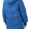 Womens Winter Warm Coats Sherpa Fleece Lined Long Hooded Puffer Jacket