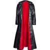 Dynamic Contrast: The Dual-Tone Leather Bomber Jacket (US, Alpha, Medium, Regular, Extra Long, Black)