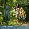 Heavy Duty Rain Poncho for Backpacking, Waterproof Lightweight for Adults, Military, Emergency, Camping, Men, Women