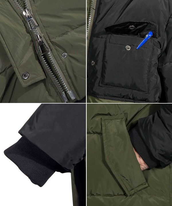 Women's Winter Long Down Parka Jackets Warm Thickened Hooded Maxi Quilted Puffer Coat