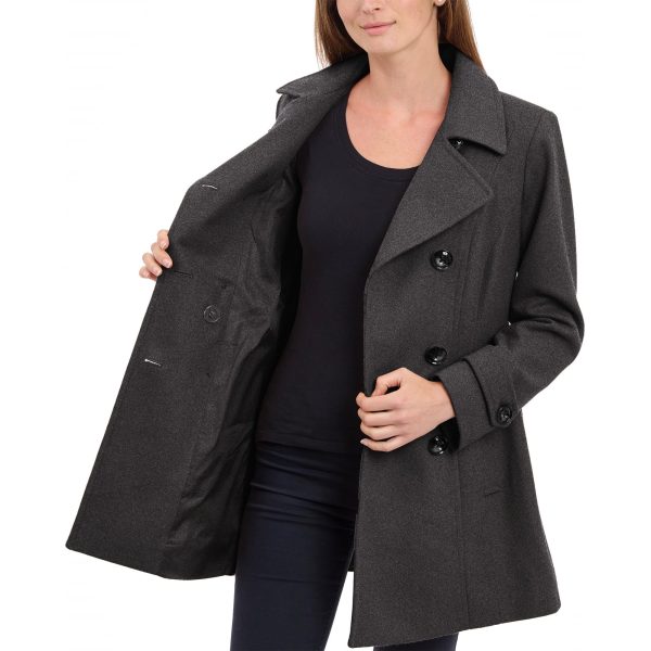 Women's Classic Double Breasted Wool Coat