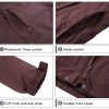 Women's Ski Jacket Waterproof 3 in 1 Winter Jacket Windproof Warm Fleece Hooded Snowboard Mountain Snow Coat