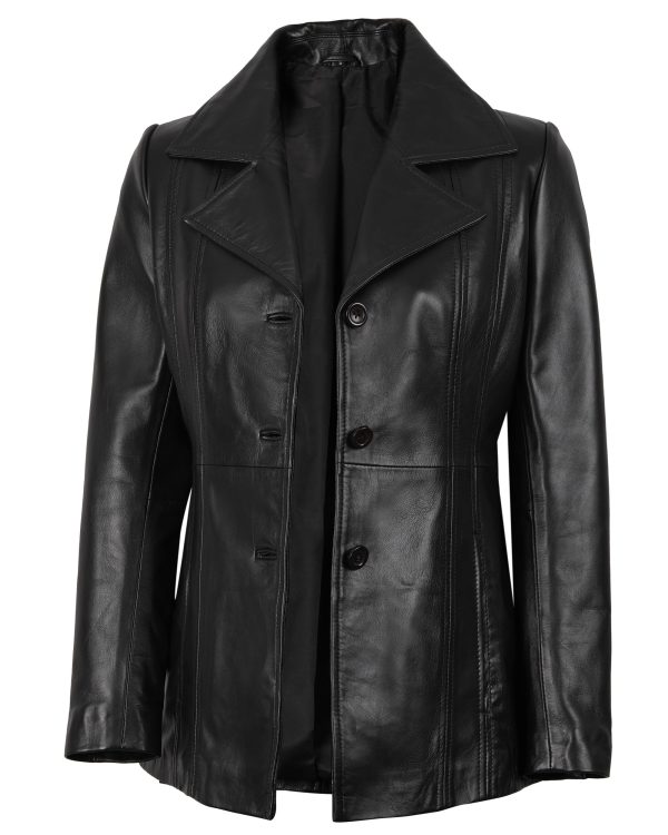 Leather Blazers For Women - Blazers For Women Business Casual - Real Lambskin Blazer Jackets For Women's