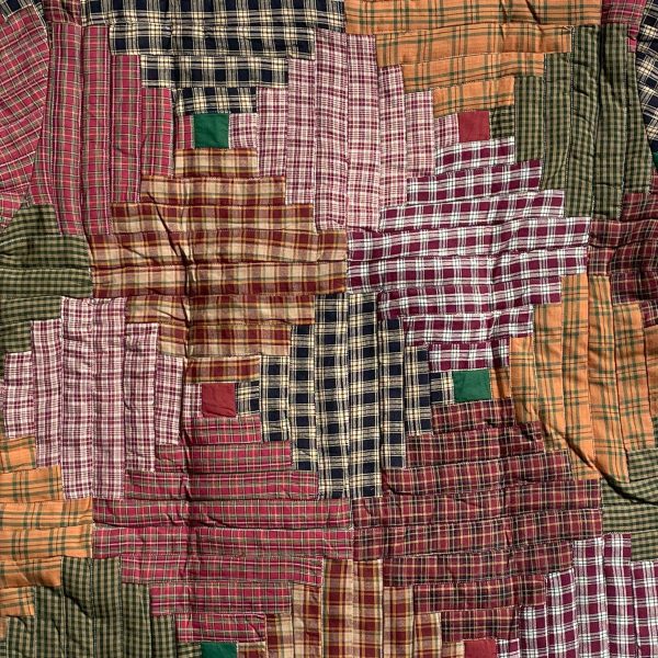 Harvest Log Cabin Quilted Cotton Jacket | Quilted, Reversible, Regular Fit, Soft Cotton Filling